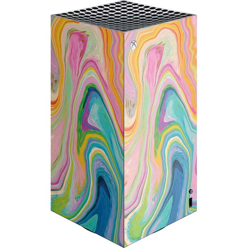 Rainbow Marble by Etta Vee XBox Series X Digital Edition Console Skin